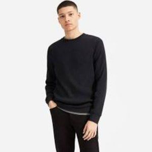 🔥Black The Waffle-Knit Crew Wool Sweater🔥
